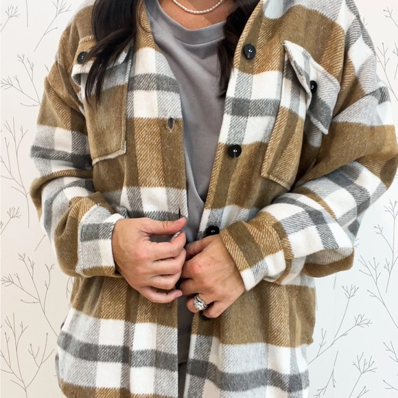 Cabin Fever Flannel Plaid Oversized Shacket